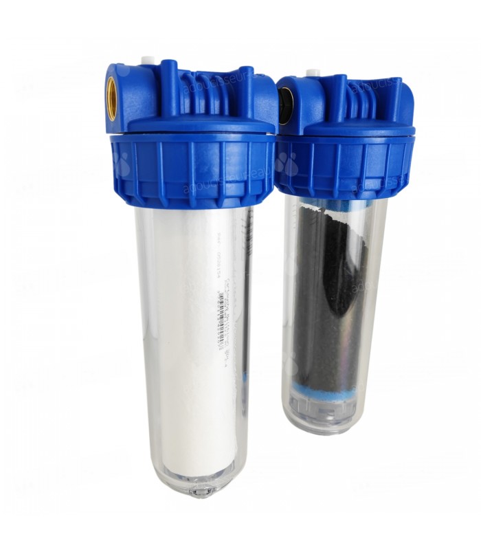 Porte filtre à eau 93/4 - 26/34F + cartouche filtre sédiment 20µm
