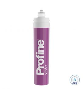 Filtre à eau Profine VIOLET Medium - Filtre Anti Calcaire + Charbon Actif Ions Argent et Sédiments 0.5 microns