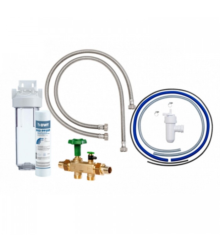 Kit filtration pour adoucisseur avec cartouche LQB CK Comap 378LQ24B09 : Le  Quai du Bâtiment : équipement salle de bains, sanitaire